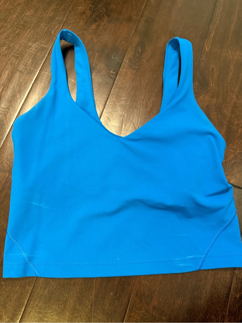 lululemon athletica Bright Blue V-Neck Tank Top